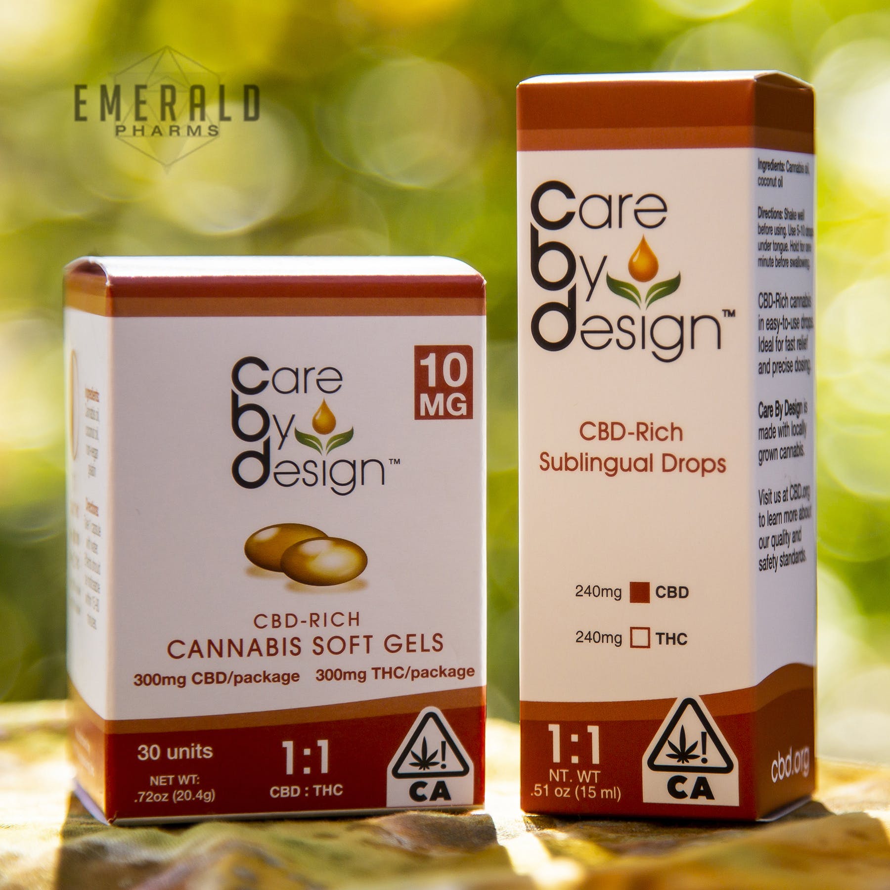Care By Design: 1:1 CBD Cannabis Soft Gel 10 mg (30 capsules)