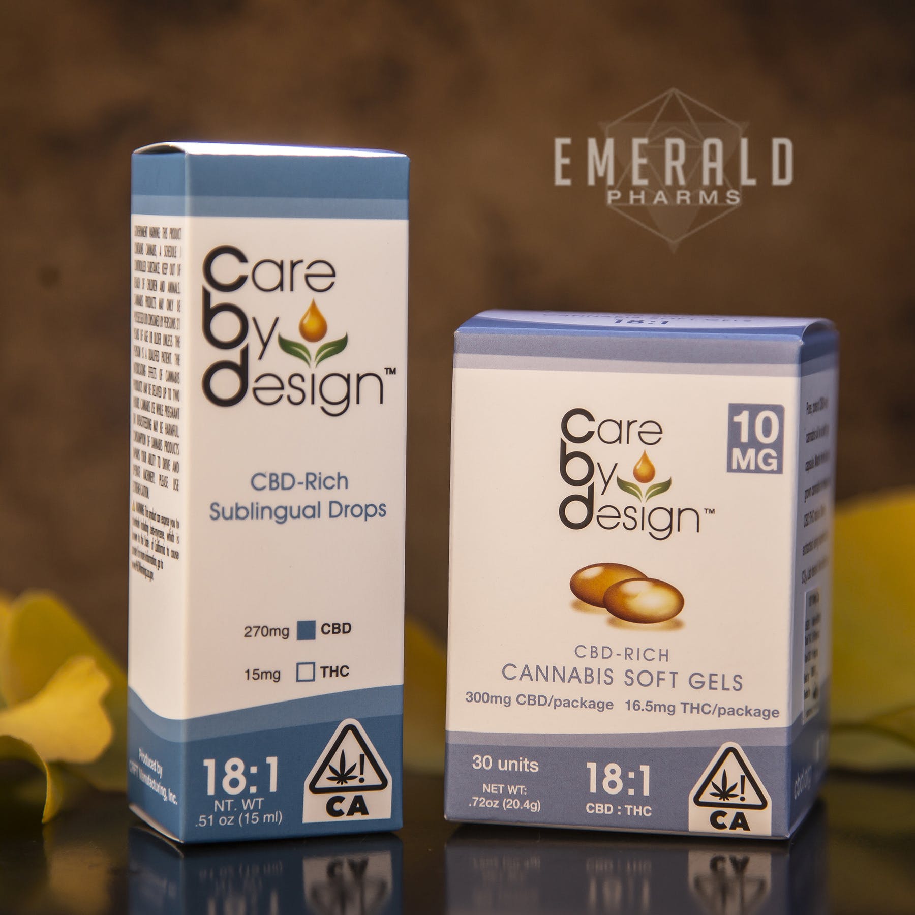 Care By Design: 18:1 CBD Cannabis Soft Gels 10 mg (30 capsules)