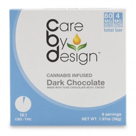 Care By Design 18:1 CBD:THC Dark Chocolate
