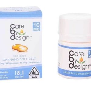 Care By Design- CBD Soft Gels 18:1 CBD/THC 20 MG- 30 Soft Gels