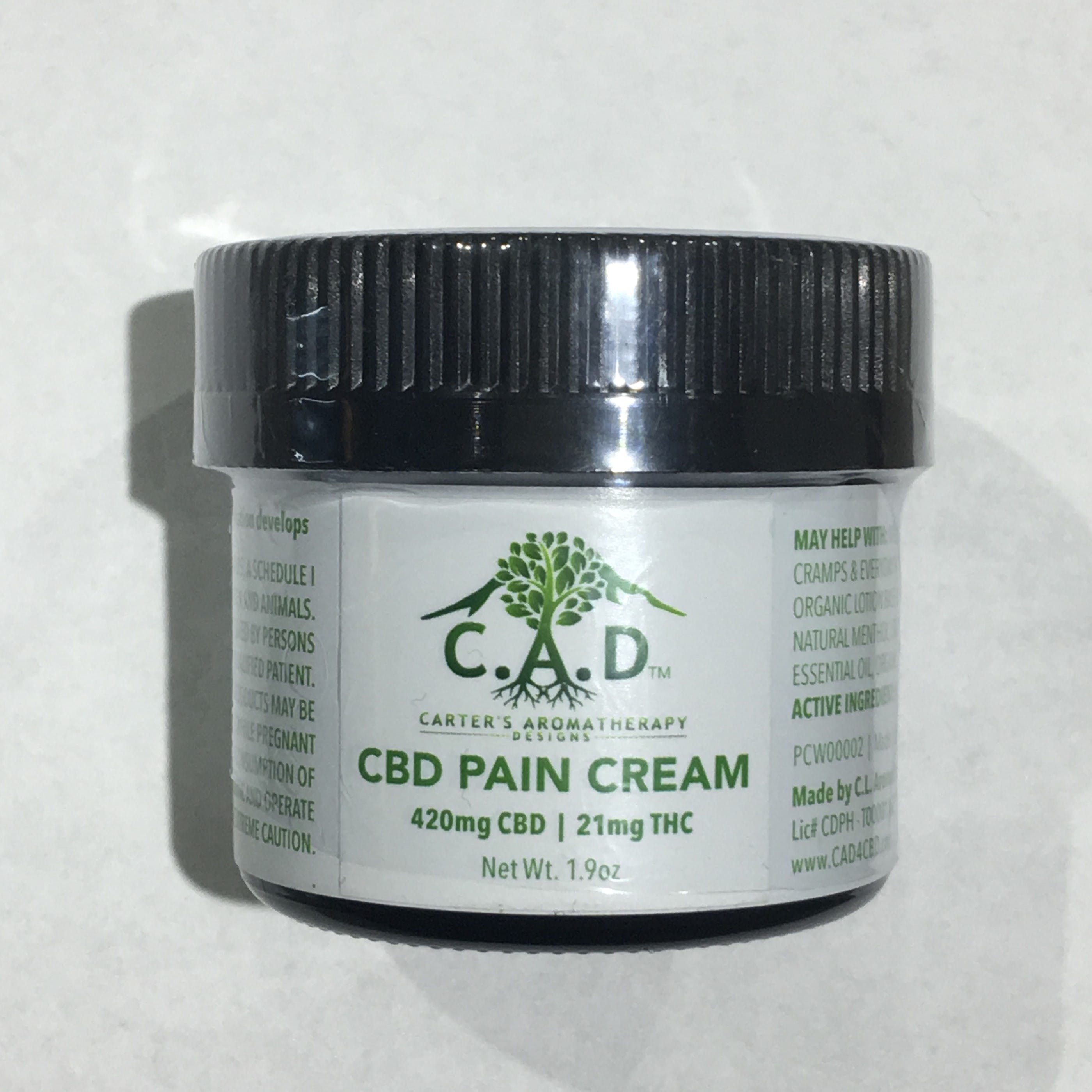 [Carter'sAromatherapyDesign] CBD Extra Strength Pain Cream 200mg+