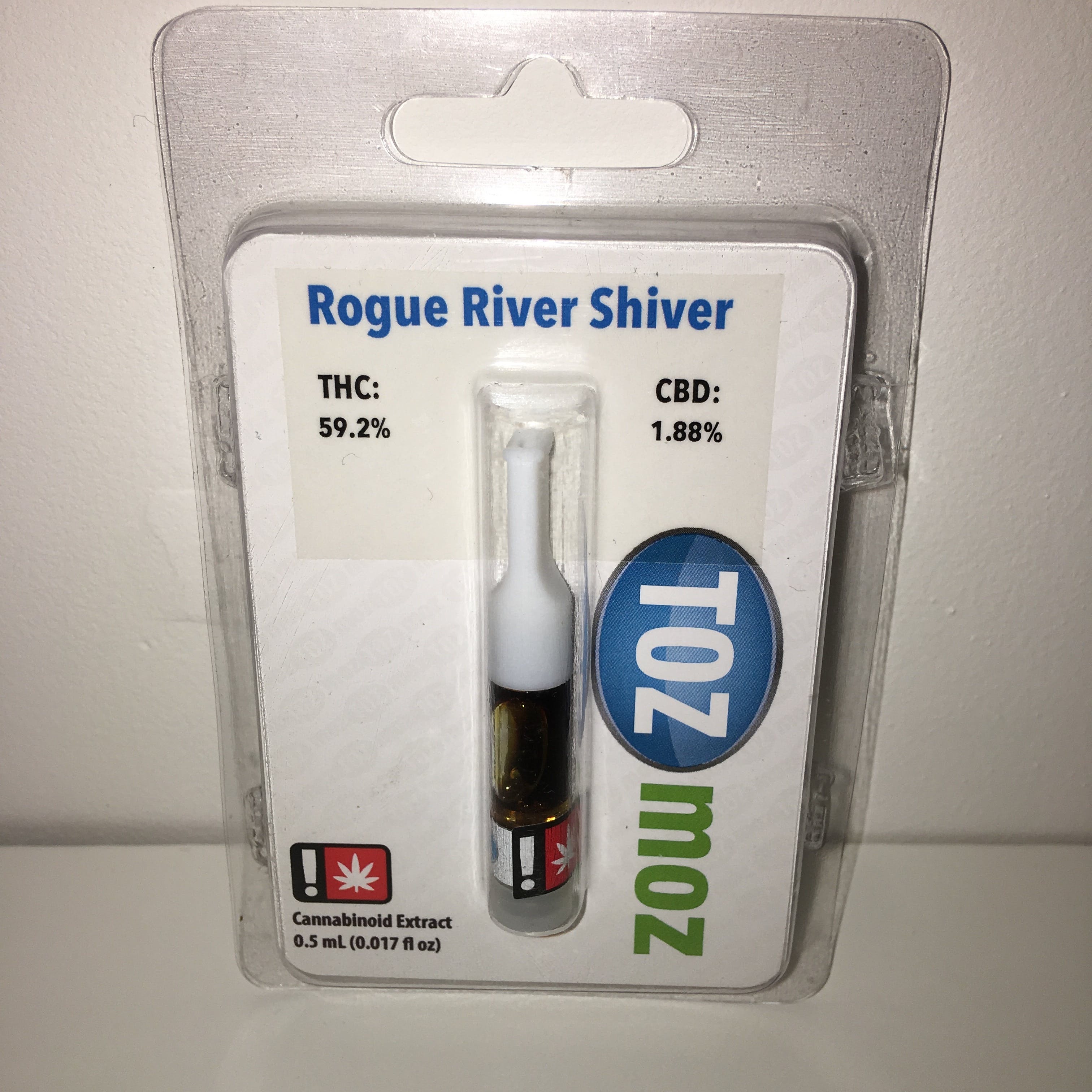 Cartridge - Rogue River Shiver .5g Toz Moz