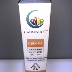 CBD 18:1 Cannabis Infused MCT Oil by Canniatric