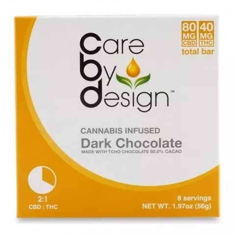 CBD 2:1 Dark Chocolate Bar by Care by Design