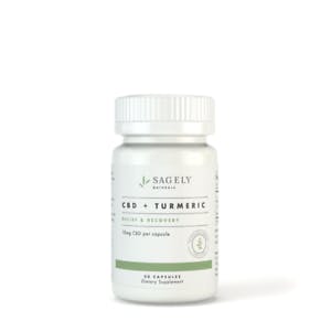 CBD + Turmeric Relief & Recovery 10mg Per Capsuleby Sagely Naturals