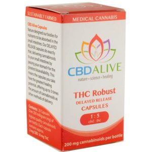 CBD ALIVE 1:5 THC ROBUST CAPS