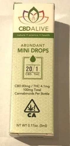 CBD Alive | Mini Abundant Drops 20:1