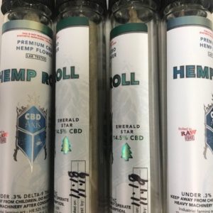 CBD AXIS Hemp Roll Premium CBD Hemp Flower (Emerald Star) 14.5% CBD