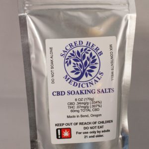 CBD Bath Soaking Salts by Sacred Herb Medicinals