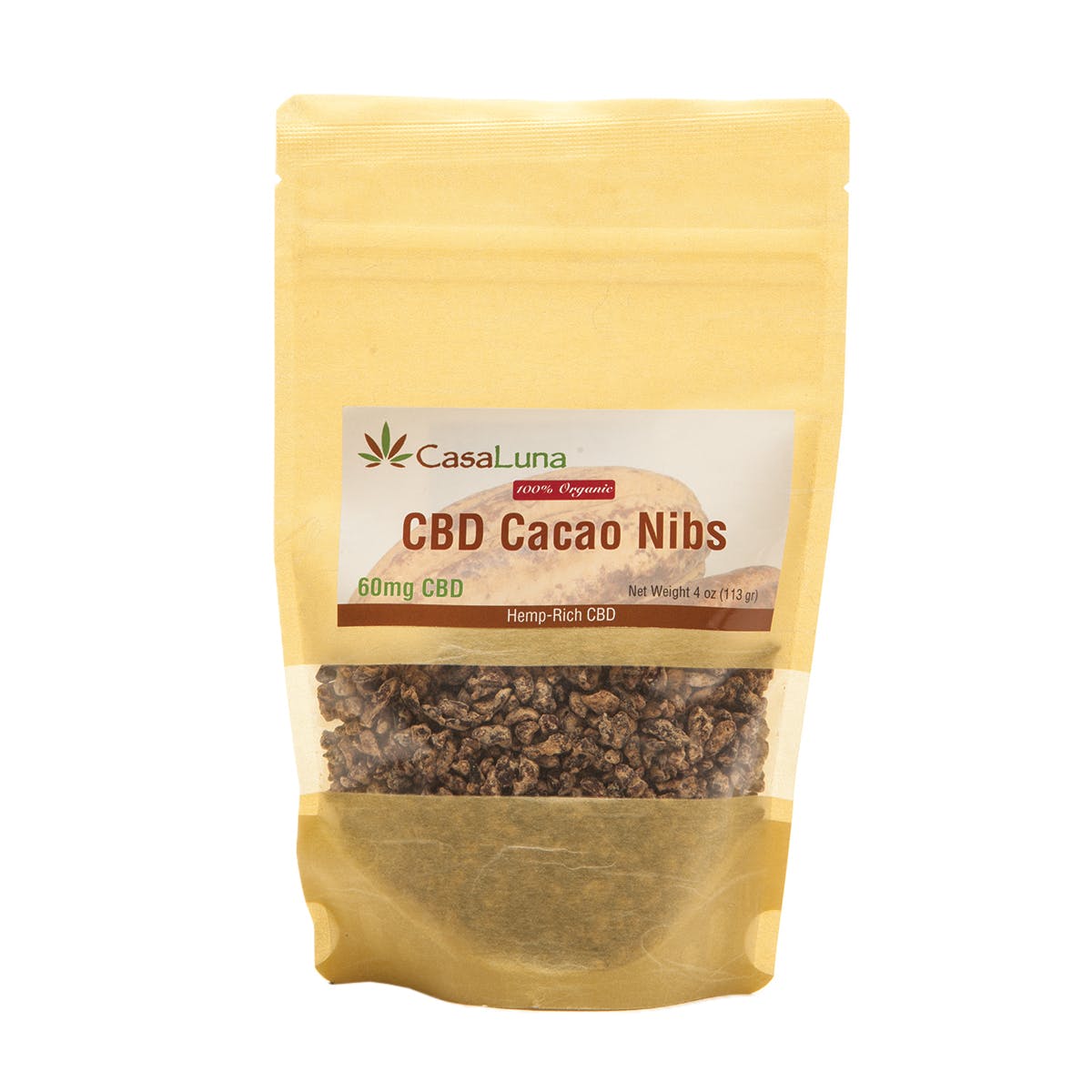 CBD Cacao Nibs, 60mg