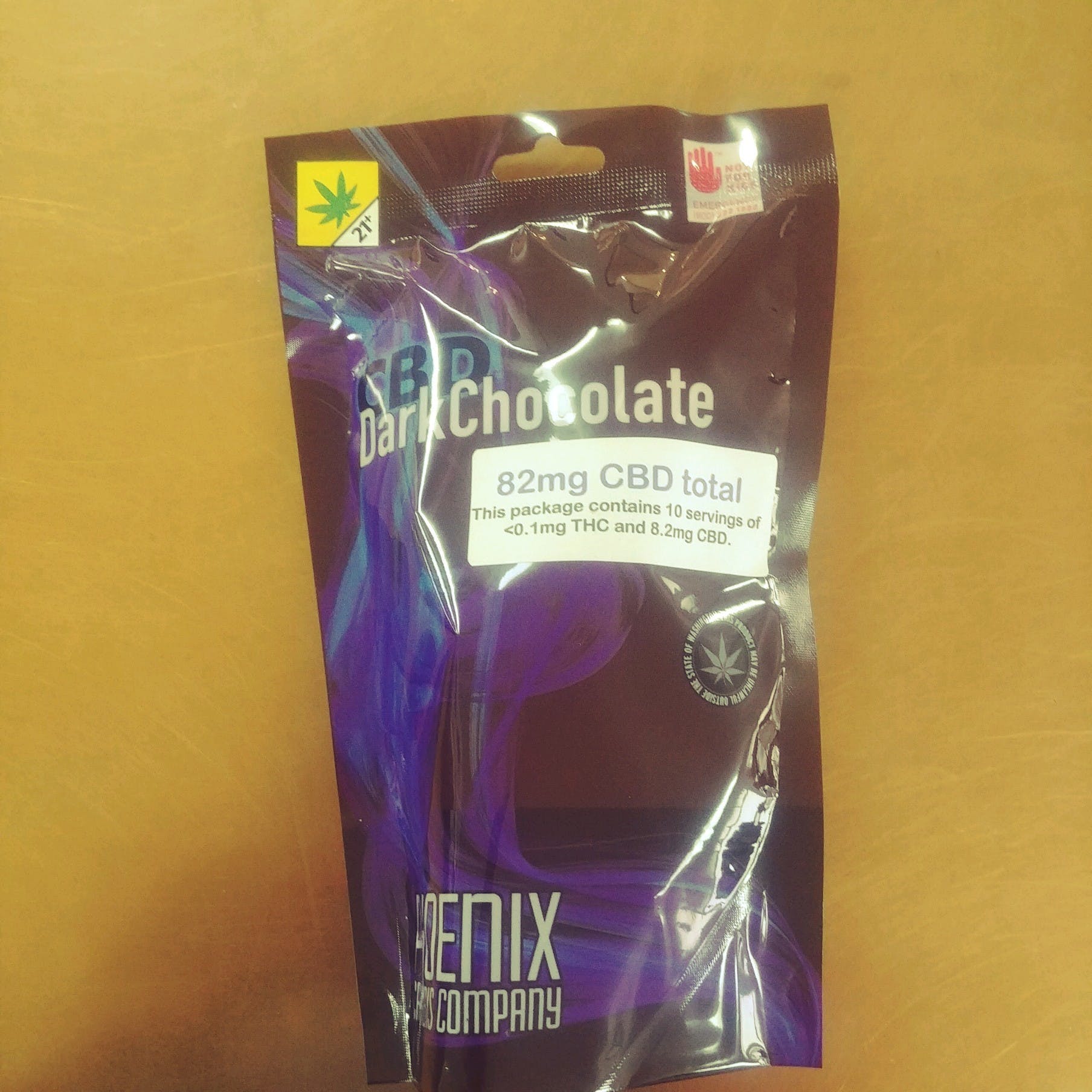 CBD Dark Chocolate 10 Pack by Phoenix