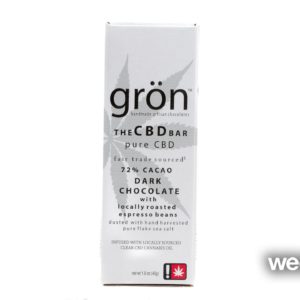 CBD Dark Chocolate W/Espresso Beans Bar (GRON) 50mg