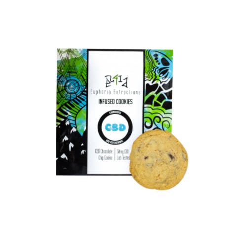 CBD edible | Chocolate Chip Cookie | 50mg | Euphoria Extractions