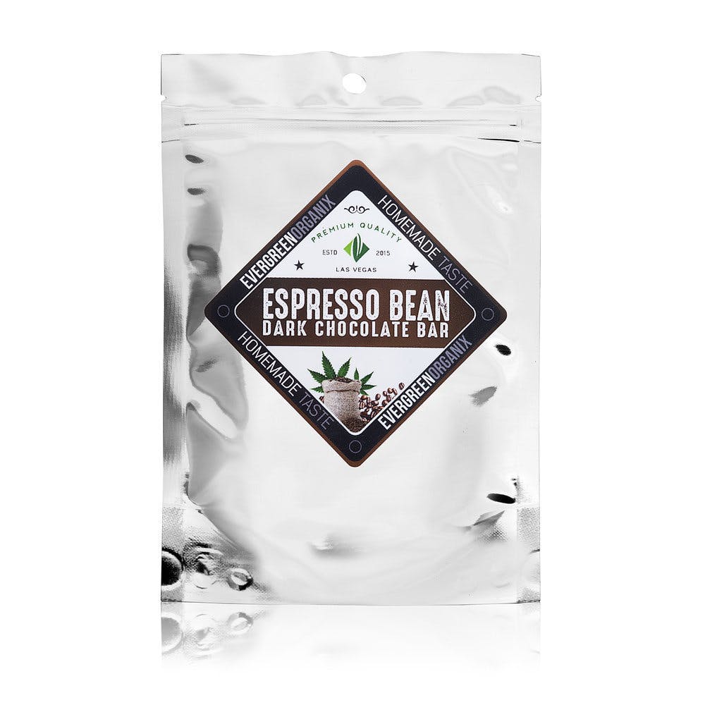 CBD Espresso Dark Chocolate Bar 1:1 | Evergreen Organix