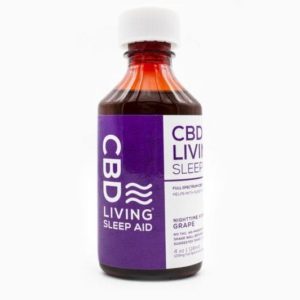 CBD Grape Sleep Aid Syrup: 120mg CBD, 16mg Melatonin (CBD LIVING)