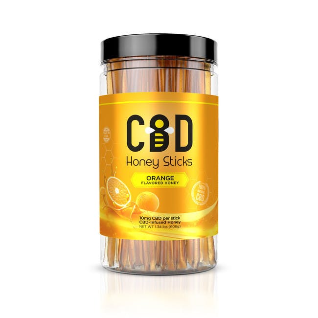 CBD Infused Honey Sticks - Orange Flavor