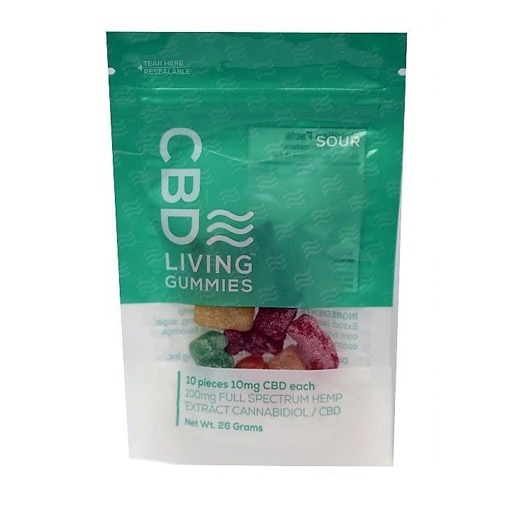 CBD Living: 100mg Sour CBD Gummies