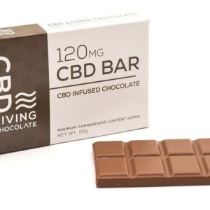 CBD Living 120mg Milk Chocolate Bar
