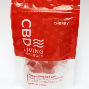 CBD LIving 4pk Cherry Lozenges