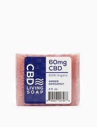 CBD Living 60mg Soap - Amber Bergamot