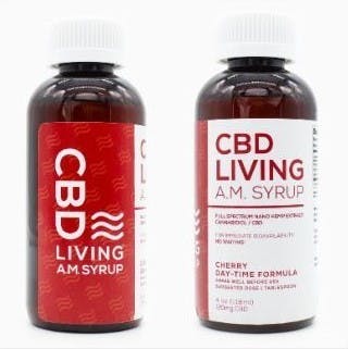 CBD Living- AM Syrup (Cherry)