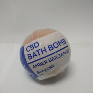 CBD Living Amber Bergamot 60mg Bath Bomb