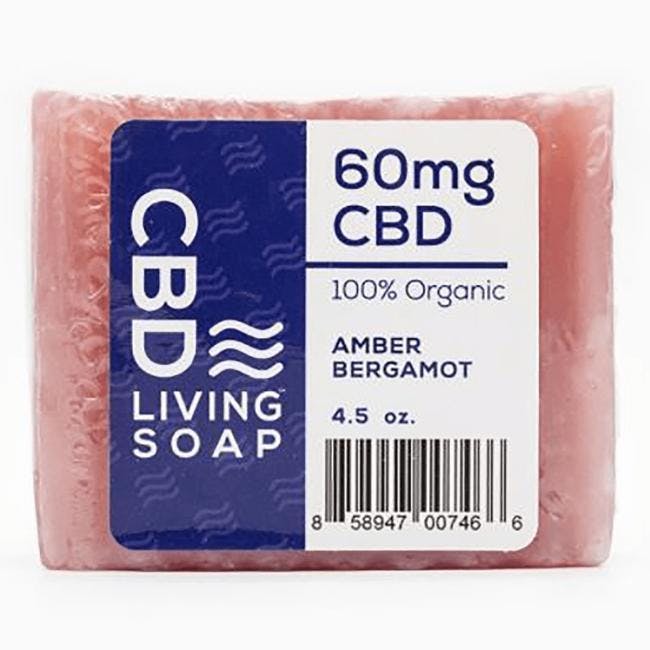 CBD Living Amber Bergamot Soap, 60mg