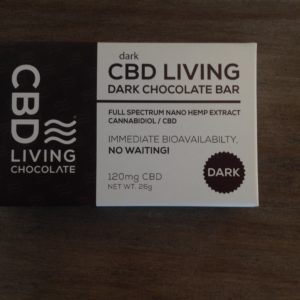 CBD LIVING DARK CHOCOLATE BAR FULL SPECTRUM CBD 120MG