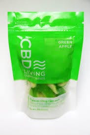 CBD LIVING | Gummy Rings 100mg CBD - Green Apple