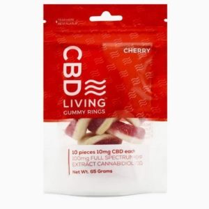 CBD Living | Gummy Rings 100mg - Cherry