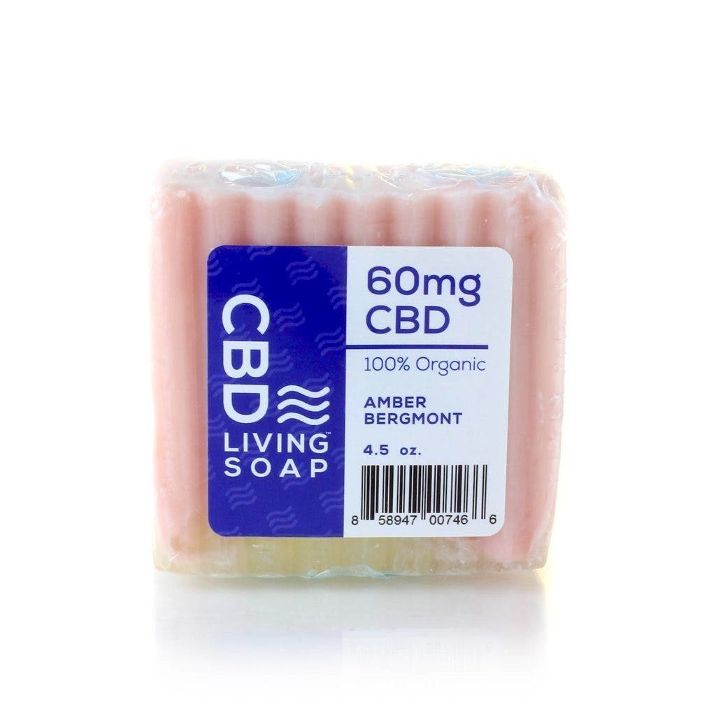CBD Living Soap Bar 60mg Amber Bergmont