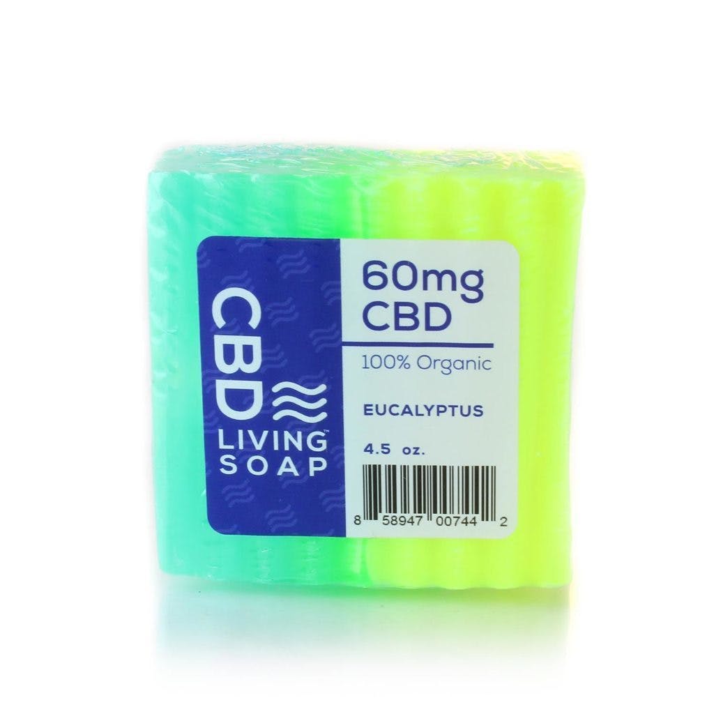 CBD Living Soap Bar 60mg Eucalyptus