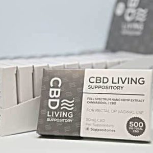 CBD LIVING SUPPOSITORY 500MG 10 COUNT
