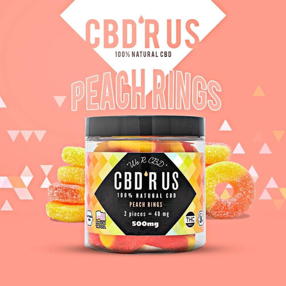 CBD R US - Peach Rings 500mg