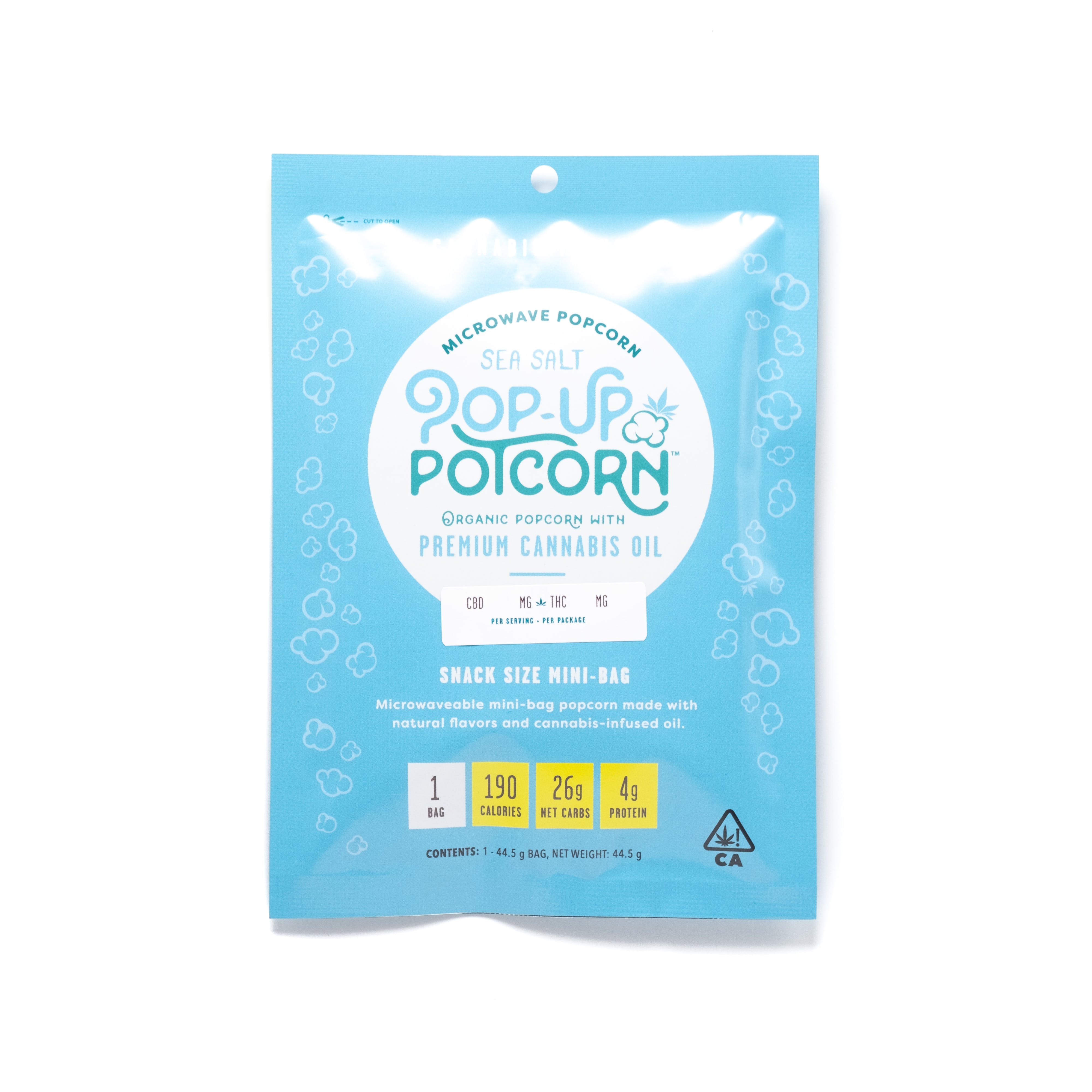 CBD Sea Salt Popcorn - Pop-Up Potcorn