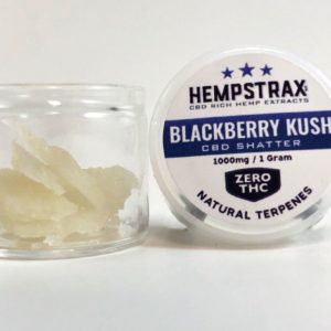 CBD SHATTER - BLACKBERRY KUSH (HEMPSTRAX)