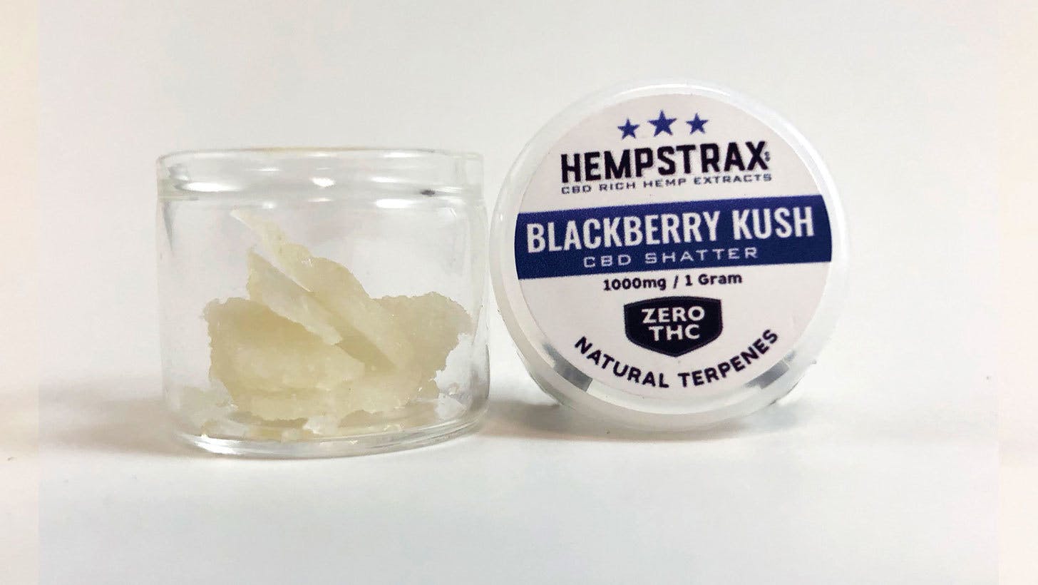 wax-cbd-shatter-blackberry-kush-hempstrax