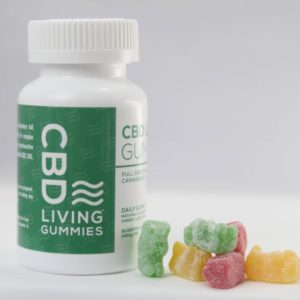 CBD Sour Gummies: 300MG CBD, 30 COUNT (CBD LIVING)