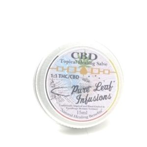 CBD Topical Healing Salve Pure leaf infusions 1:1 15ml size