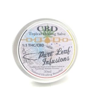 CBD Topical Healing Salve Pure leaf infusions 1:1 30ml size