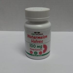 CBD WORKS Watermelon Halves 100 MG Hemp Extract