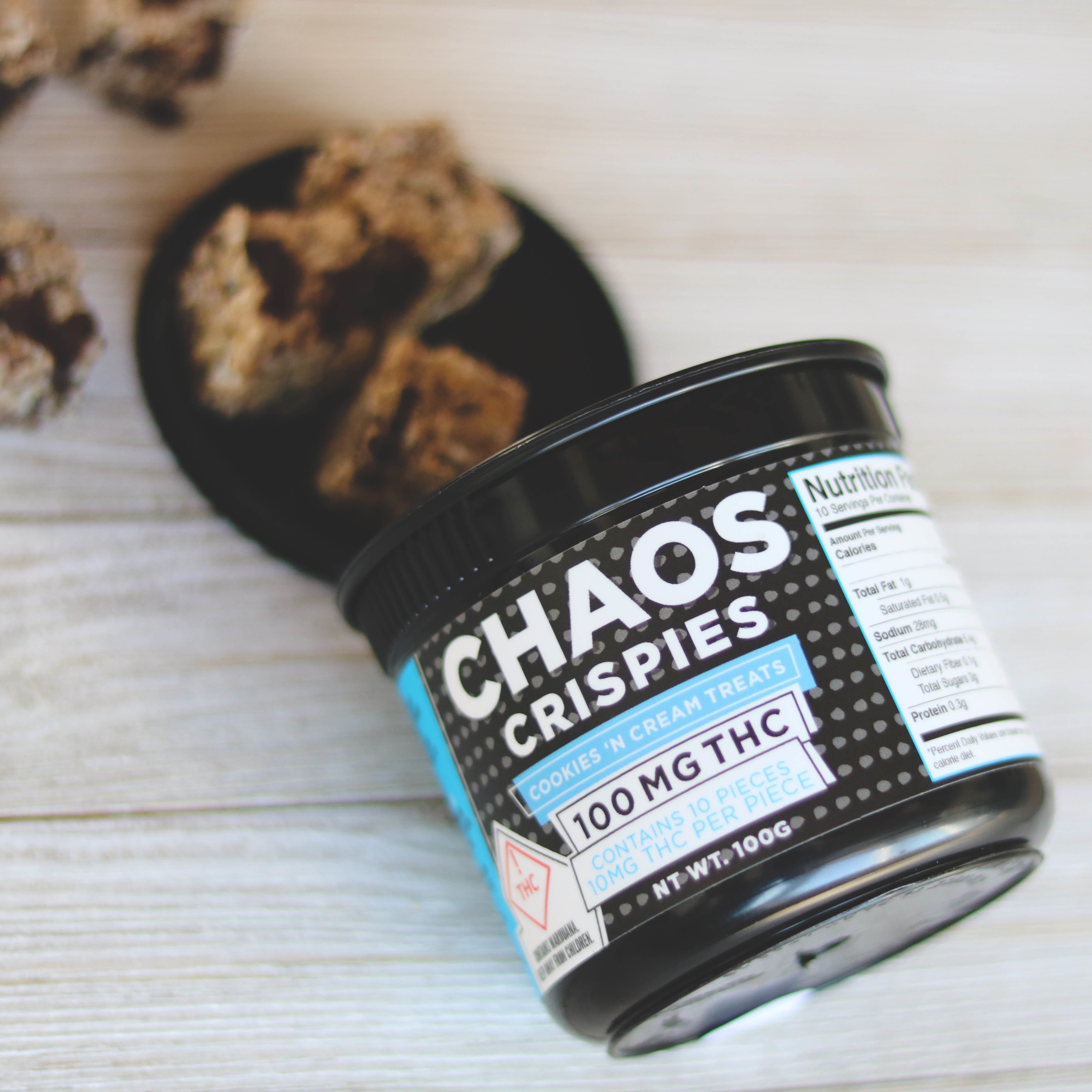 Chaos Crispies - Cookies and Cream Crispy Treat