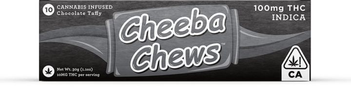 Cheeba Chew Chocolate Taffy 100 mg THC Indica