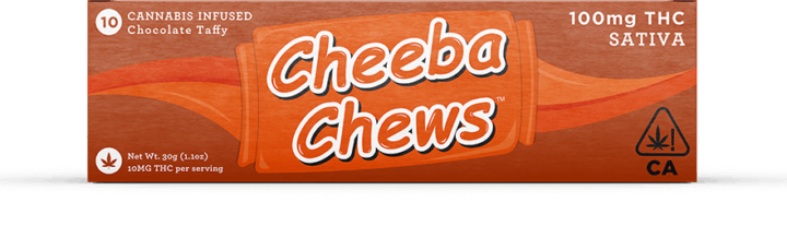 Cheeba Chew Chocolate Taffy 100 mg THC Sativa
