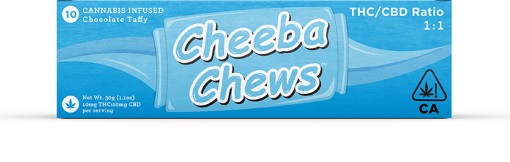 Cheeba Chew Chocolate Taffy 1:1 CBD:THC 100 mg