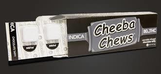 Cheeba Chew Indica Chocalote Taffy, 100mg