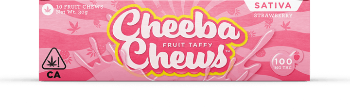 Cheeba Chew | Strawberry 100mg Pack | Sativa