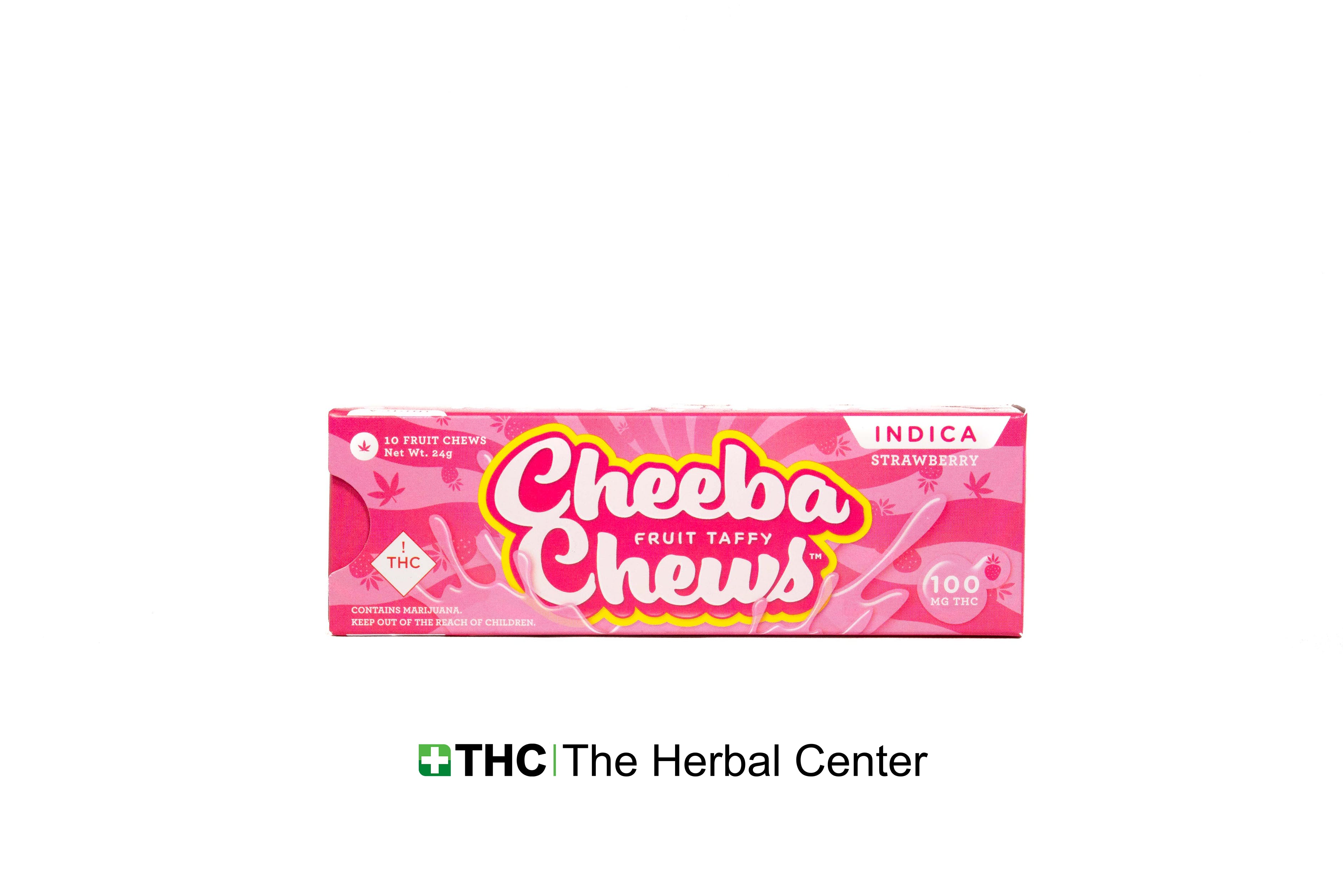 Cheeba Chew- Strawberry Indica Chew (100mg)