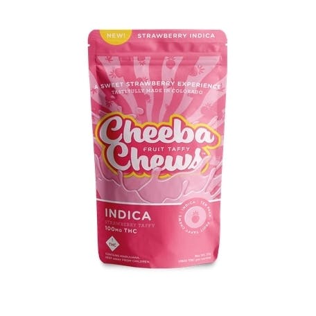 Cheeba Chew - Strawberry Taffy Indica 100mg