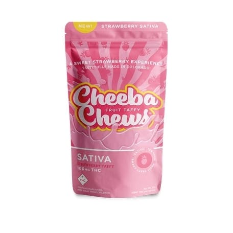 Cheeba Chew - Strawberry Taffy Sativa 100mg